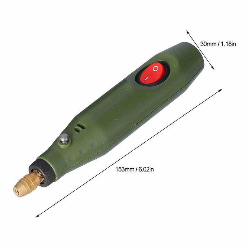 18Pcs Mini Electric Drill Grinder Engraving Pen Kit Rotary Tool