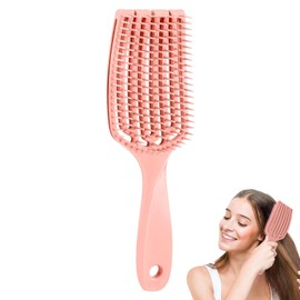Women Vented Hair Brush | Massaging Men Women Hair Brush Curved - Reduce Hair Pulling Breathable Comb for Long and Short Hair for Bedroom, Hair Salon, Dormitory