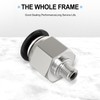 TAILONZ PNEUMATIC Male Thread Straight 4mm OD M6 Thread Push