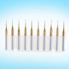 10pcs 3.175mm Shank Titanium Coating Tungsten Carbide End Mill Engraving
