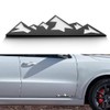 7 Inch Mountain Graphic Logo Badge Emblem, Snow Mountain Emblem