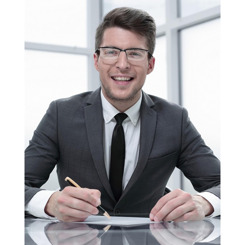 Paquete de 4 anteojos de lectura para hombre, estilo clásico,