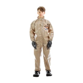 MIRA SAFETY Suit Disposable Protective Coverall with Hood and Elastic Cuff Size (YL)