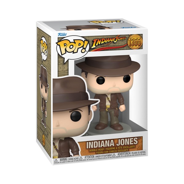 Funko Pop Movies: ROTLA - Indiana Jones With Jacket - Raiders Of The Lost Ark - Figurine en Vinyle à Collectionner - Idée de Cadeau - Produits Officiels - Jouets pour les Enfants et Adultes