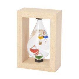 Chatani Sangyo Glass Float Thermometer, Drop (Framed), 333-213 "Fun Science" 14.5 (H) x 10 x 6 cm