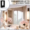 Difenni Metal Mirror Clips 3/4 Inch Wide Channel Mirror Clips