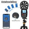 Bluetooth Digital Anemometer, Kethvoz Handheld Wind Speed Meter with Data