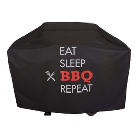 Modern Leisure Chalet Outdoor Patio BBQ Repeat 3-4 Burner Grill Cover – Water Resistant (62 W x 25 D x 46 H inches) Black, Model 3028