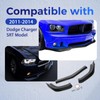 HECASA 3Pcs Front Bumper Lip Compatible with 2011-2014 Dodge Charger