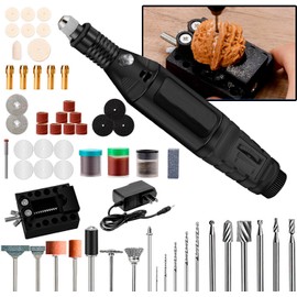 MARIA D - Herramienta Rotativa,Mini taladro Mototool Herramienta Rotativa Profesional de velocidad variable,bricolaje con bolígrafo grabador eléctrico,Para Pulir, Tallar, Perforar, Moler