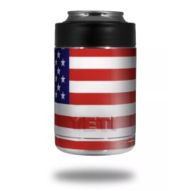 WraptorSkinz Skin for Yeti RTIC Can USA American Flag 01 COLSTER NOT INCLUDED