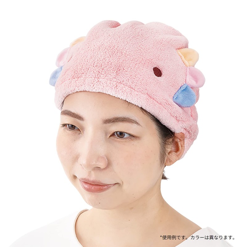 Ribuhaito 17813-12 Hair Cap, Animal Cucumber, Towel, Seal (Total Length: