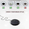 Seatery Bathtub Stopper, Silicone Tub Drain Stopper/Plug/Cover with 27.5" Stainless