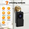Smart Key Lockbox, Weatherproof & Portable Key Safe Outdoor, Master