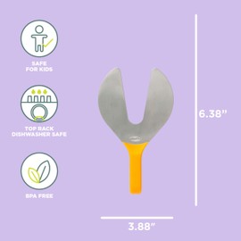 Chef'n Peachster Peach Pitter, Stainless Steel, Peach, 10 x 16 x 2.5 cm