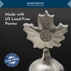 DANFORTH – Freestanding Maple Leaf Coffee Scoop/Spoon, Pewter, 3.75”, Made