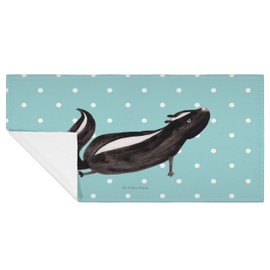 Mr. & Mrs. Panda 50 x 100 Hand Towel Skunk Yoga – Gift, Large, Wild Animal, Baby, Live, Bathroom, Love, Skunk, Towels, Predator, Bath Towel