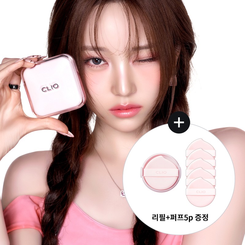 CLIO Kill Cover Mesh Glow Essential Cushion 15g+Refill (Set/Single) (5