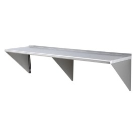 18\" X 72\" Stainless Steel Wall Mounted Floating Shelving Commercial Heavy Load Capacity 500 Lbs 18\" X 72\" Wall ShelvesDefault: Default