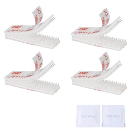 Tangyinrd EZ Pass/IPass/IZoom/SunPass Dual Lock Adhesive Strips 4 PCS (2 Sets), EZ Pass/I-Pass/Toll Tag Tape Mounting kit,Peel and Stick Adhesive Strips Dual Lock Tape