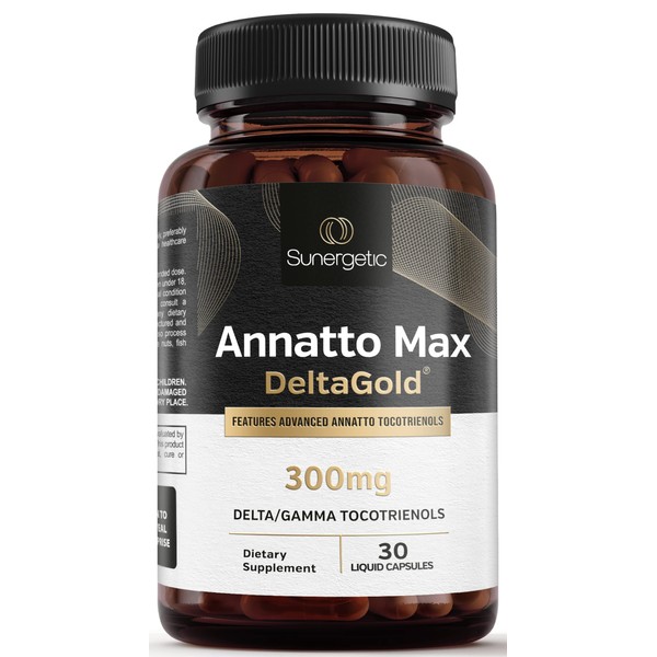 Sunergetic Premium Annatto Tocotrienol Supplement – with DeltaGold – Tocotrienols