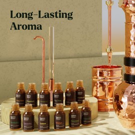 Lagunamoon Essential Oils Set - 12 Piece Premium Grade Home Essentials Oils - for Diffusers, Fragrance, Scents for Candle Making, Soap, Slime - Natural Aromatherapy Oils for Skin, Hair - Home, Office