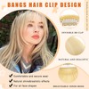 Clip in Bangs 100% Human Hair Extensions Air Thinning Curtain