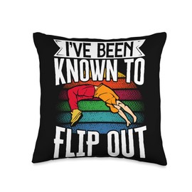 Shadow Parkour Clothing Equipment Shirts CB Parkour Freerunning Traceur Athlete Backflip IVe Been Known Throw Pillow, 16x16, Multicolor