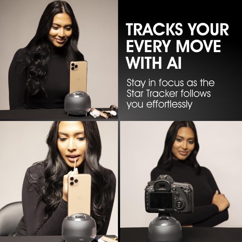 STAR TRACKER DUAL-AXIS GIMBAL AI-FACE TRACKING CONTENT TOOL - COLOR: