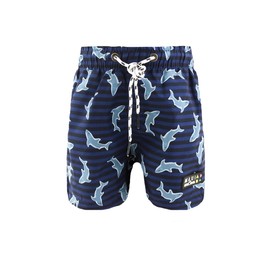 Traje de Baño para Bebe, Estampado Tiburones con Ajuste en Cintura, Family Match con Papá. (as1, age, 2_years, 2)