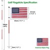 Golf Flagstick 6ft, Double-Side American Flag for Putting Green, Portable