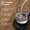 ICOOKPOT Electric Kettle, 1.5L Borosilicate Glass Hot Water Kettle Electric