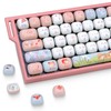 XVX Fox Party Pink Cute MOG Dye-Sub PBT Keycaps (138