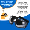 NVTED Dog Sunglasses/Goggles, UV/Wind/Dust/Fog Protection Pet Glasses Eye Wear with