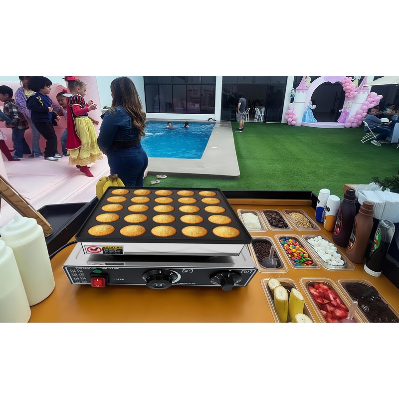 25 PCS Commercial Mini Dutch Pancake Machine for Home and