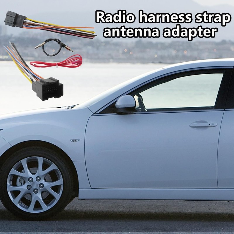 INGQI Radio Wiring Harness w/Antenna Adapter for 2006-2011 Chevy HHR