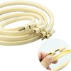 SZCXDKJ 4Pcs 4 Sizes Round Embroidery Hoop Plastic Circle Cross