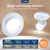 Amico 6 Pack 4 Inch 5CCT Gimbal LED Recessed Lighting,