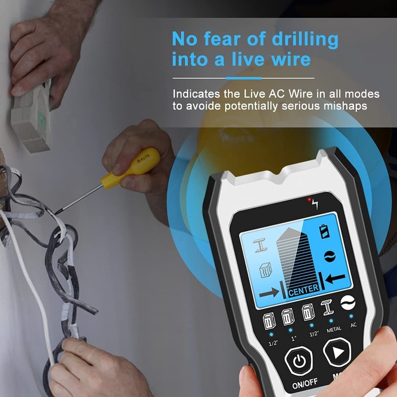 FOLAI TH550 Stud Finder Wall Scanner - 5 in 1