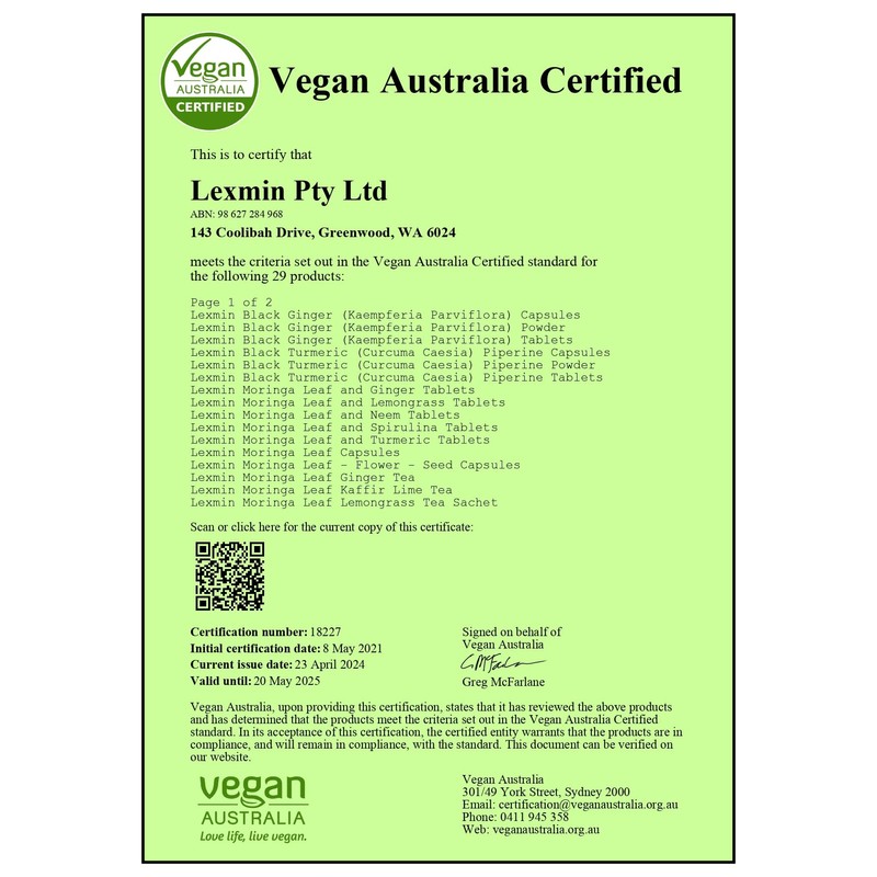 Lexmin® Moringa Leaf Ginger Tea (30)