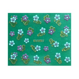 Pink Daisy Rose Flowers 5 Petals Rhinestone Nail Art Sticker Ble362J Nail Wraps Art Stickers Manicure Supplies for Women for Home Nails Full Long Lasting Easy Apply and Remove