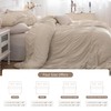 Lady Ann Queen Comforter Set - Wheat Ruched Boho Bedding