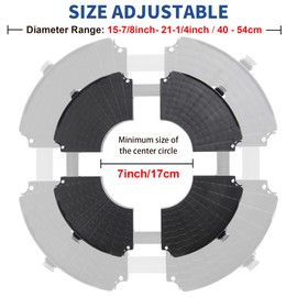 W B D WEIBIDA Plant Stand with Wheels Heavy Duty, Adjustable 15-21" Plant Caddy with Casters, Rolling Plant Stand, Large Potted Planter Cart Dolly for Flower Pot Outdoor Indoor