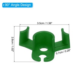 PATIKIL 90 Degree Plant Bender, 60 Pcs Plastic Plant Stem Training Clips for Low Stress Training, Green