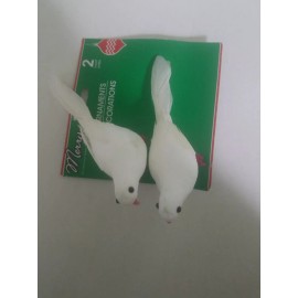 Unbranded Wire to place Doves Christmas Tree Ornament Set Of 2-Brand New-SHIPS N 24 HRS