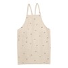 Friends Hill ZS-136-20 Apron, Short Apron, Natural Size: L Approx.