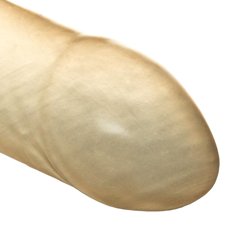 Toylie Latex Sleeve L, 14.5 cm Shaft Length, Semi Transparent