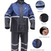 HAOKAISEN Rain suit, High Visibility Reflective Safety Jacket, Lightweight Rain