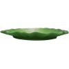 Ebros 12" Wide Green Cabbage Leaf Shaped Serving Plate Dish