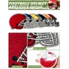 SAIXCCS 6pcs Football Iron on Patches, Helmet Chenille Patches for